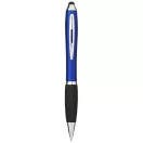 Nash ballpoint pen with soft-touch black grip, ABS plastic, Royal blue, solid black