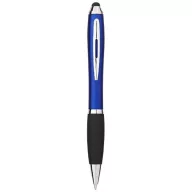   Nash ballpoint pen with soft-touch black grip, ABS plastic, Royal blue, solid black