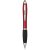 Nash ballpoint pen with soft-touch black grip, ABS plastic, Red, solid black