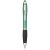 Nash ballpoint pen with soft-touch black grip, ABS plastic, Green, solid black