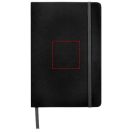 Spectrum A5 hard cover notebook, PVC covered cardboard, solid black