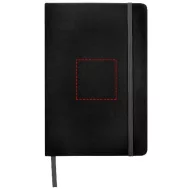   Spectrum A5 hard cover notebook, PVC covered cardboard, solid black