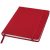 Spectrum A5 hard cover notebook, PVC covered cardboard, Red