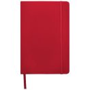 Spectrum A5 hard cover notebook, PVC covered cardboard, Red