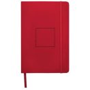 Spectrum A5 hard cover notebook, PVC covered cardboard, Red