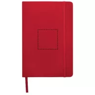 Spectrum A5 hard cover notebook, PVC covered cardboard, Red