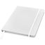 Spectrum A5 hard cover notebook, PVC covered cardboard, White