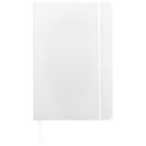 Spectrum A5 hard cover notebook, PVC covered cardboard, White