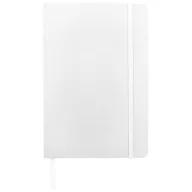   Spectrum A5 hard cover notebook, PVC covered cardboard, White