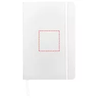   Spectrum A5 hard cover notebook, PVC covered cardboard, White