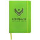 Spectrum A5 hard cover notebook, PVC covered cardboard, Lime