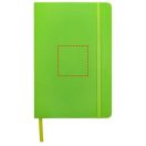 Spectrum A5 hard cover notebook, PVC covered cardboard, Lime