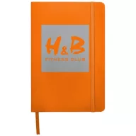  Spectrum A5 hard cover notebook, PVC covered cardboard, Orange
