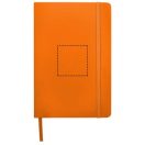 Spectrum A5 hard cover notebook, PVC covered cardboard, Orange