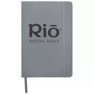   Spectrum A5 hard cover notebook, PVC covered cardboard, Silver