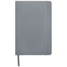 Spectrum A5 hard cover notebook, PVC covered cardboard, Silver