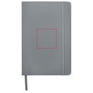 Spectrum A5 hard cover notebook, PVC covered cardboard, Silver
