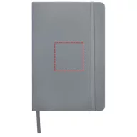   Spectrum A5 hard cover notebook, PVC covered cardboard, Silver