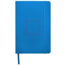 Spectrum A5 hard cover notebook, PVC covered cardboard, Light blue