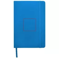   Spectrum A5 hard cover notebook, PVC covered cardboard, Light blue