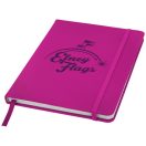 Spectrum A5 hard cover notebook, PVC covered cardboard, Pink