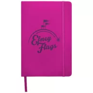 Spectrum A5 hard cover notebook, PVC covered cardboard, Pink