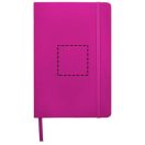 Spectrum A5 hard cover notebook, PVC covered cardboard, Pink