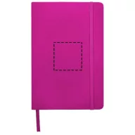 Spectrum A5 hard cover notebook, PVC covered cardboard, Pink