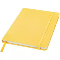   Spectrum A5 hard cover notebook, PVC covered cardboard, Yellow