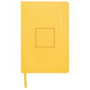 Spectrum A5 hard cover notebook, PVC covered cardboard, Yellow
