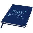Spectrum A5 hard cover notebook, PVC covered cardboard, Navy
