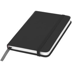   Spectrum A6 hard cover notebook, PVC covered cardboard, solid black