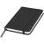 Spectrum A6 hard cover notebook, PVC covered cardboard, solid black