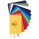 Spectrum A6 hard cover notebook, PVC covered cardboard, solid black