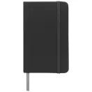 Spectrum A6 hard cover notebook, PVC covered cardboard, solid black