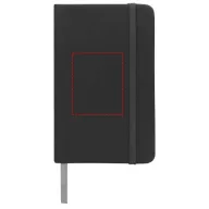  Spectrum A6 hard cover notebook, PVC covered cardboard, solid black