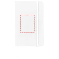   Spectrum A6 hard cover notebook, PVC covered cardboard, White