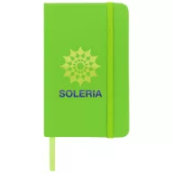 Spectrum A6 hard cover notebook, PVC covered cardboard, Lime
