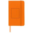 Spectrum A6 hard cover notebook, PVC covered cardboard, Orange