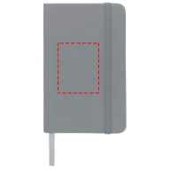   Spectrum A6 hard cover notebook, PVC covered cardboard, Silver