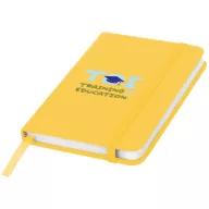   Spectrum A6 hard cover notebook, PVC covered cardboard, Yellow