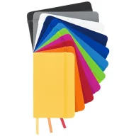   Spectrum A6 hard cover notebook, PVC covered cardboard, Yellow