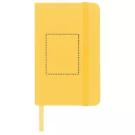   Spectrum A6 hard cover notebook, PVC covered cardboard, Yellow