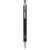 Corky ballpoint pen with rubber-coated exterior, Aluminium with rubber finish, solid black