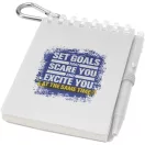 Agenda cu pix, coperta cu spirala, Everestus, 2610E18686, A7, Velina, 11x7.2 cm, Hartie, Transparent
