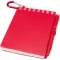 Agenda cu pix inclus, Everestus, 2601E12964, A7, Velina, coperta cu spirala, 11x7.2 cm, Hartie, Rosu