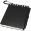 Agenda cu pix inclus, Everestus, 2601E12967, A7, Velina, coperta cu spirala, 11x7.2 cm, Hartie, Negru