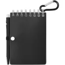 Agenda cu pix inclus, Everestus, 2601E12967, A7, Velina, coperta cu spirala, 11x7.2 cm, Hartie, Negru