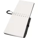 Agenda cu pix inclus, Everestus, 2601E12967, A7, Velina, coperta cu spirala, 11x7.2 cm, Hartie, Negru