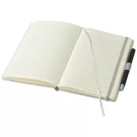   Agenda A5 cu pagini dictando, coperta tare cu elastic, Everestus, VE03, piele ecologica, gri